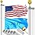 Wphold Flag Pole Kit 20FT, Heavy Duty Flag Poles with 3x5 American Flag, Silver Flag Pole for Outdoor House In Ground, Extra Thick Flagpoles Suitable for Yard and Garden