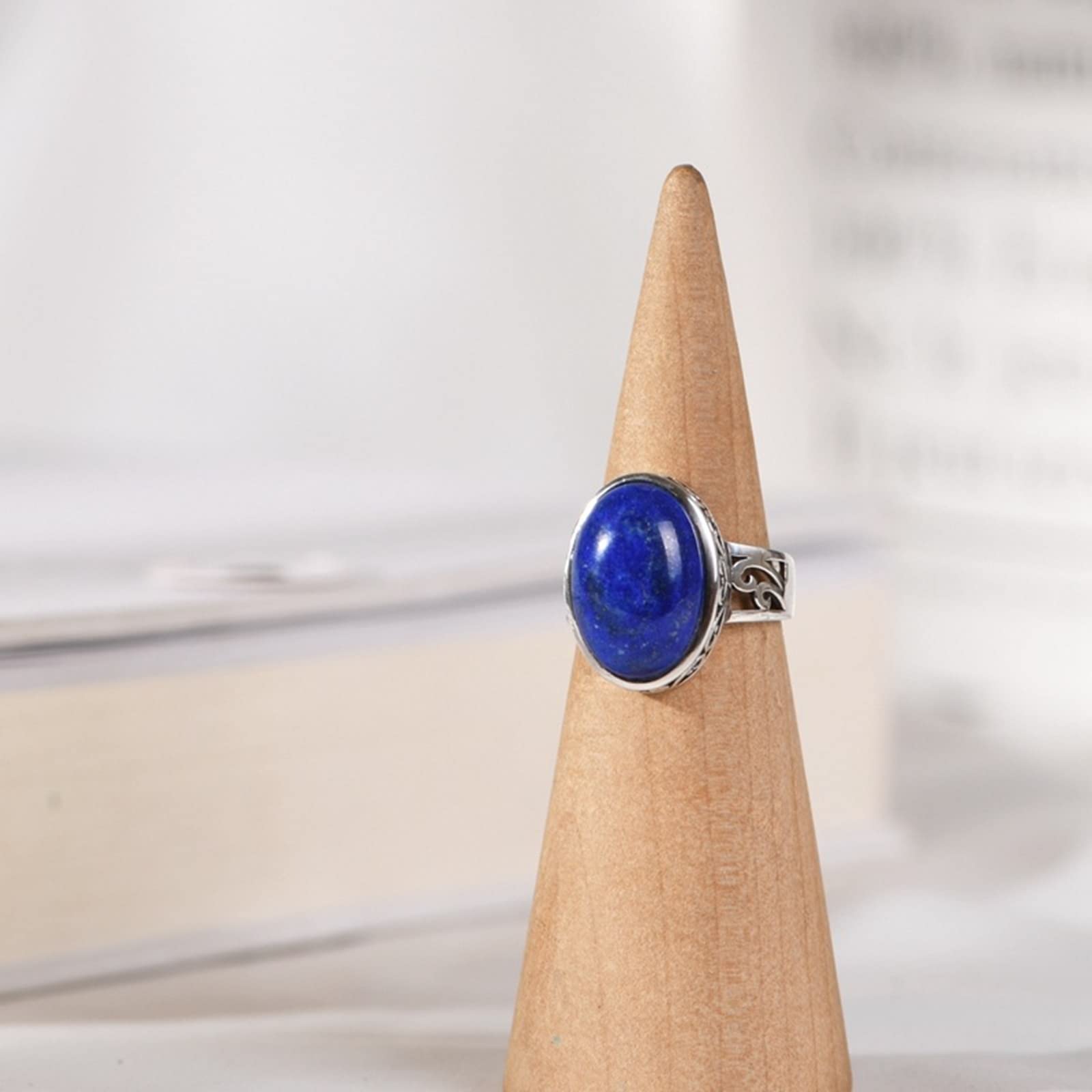 Anello in argento 925 da donna, anello di fidanzamento in argento da donna, motivo floreale cavo, regalo per festa delle mare, donna