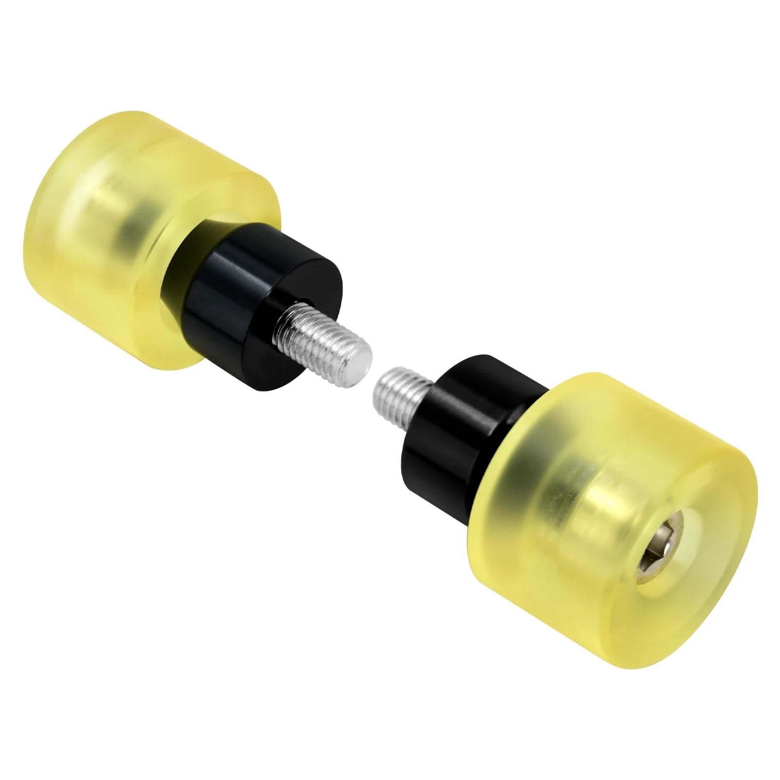 pałąk antyupadkowy 1 para Crash Bar Protector Ball Motocykl Saddlebag M12 pasuje do Harley Touring Softail Sportster XL Dyna(Yellow Guard Ball)