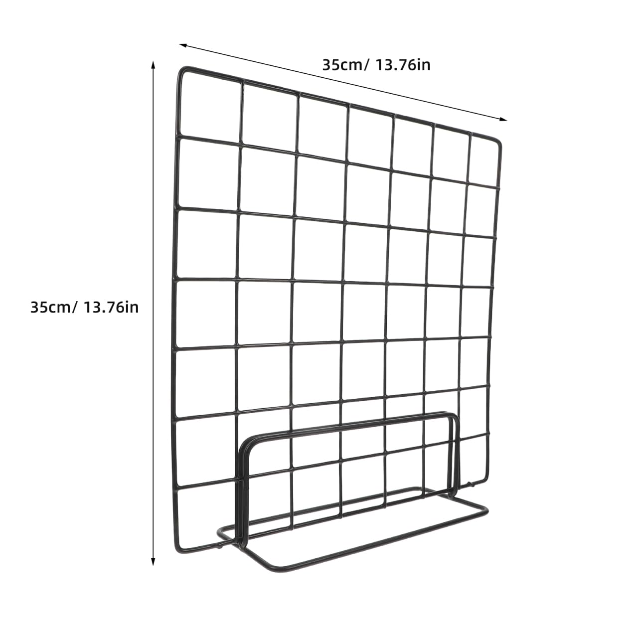 Amosfun Pannello a griglia da parete con base, 35 x 35 cm, espositore da tavolo per foto, espositore artigianale per casa, ufficio, bancarella