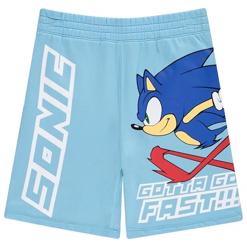 Image of Sonic the Hedgehog Boys Hoodie or Crewneck Sweatshirt & Shorts Set, Little & Big Boys Sizes 4-20