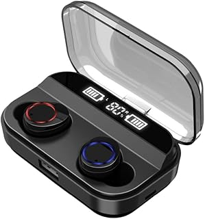 SUPVOX 1 Par De Fone De Ouvido Sem Fio Fones De Ouvido Esportivos Sem Fio Fones De Ouvido Sem Fio Display Digital Fones De Ouvido Sem Fio Fones De Ouvido Sem Fio À Prova D'Água X11 Preto