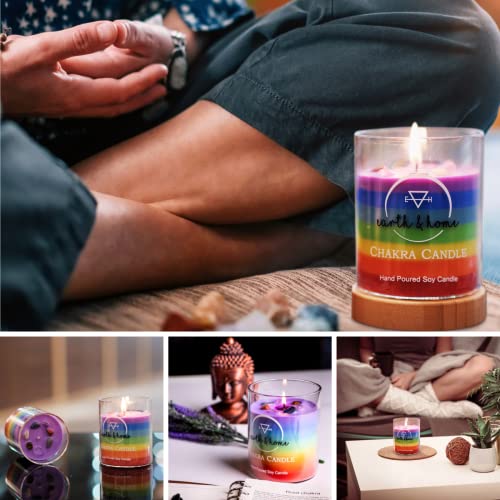 Chakra Crystal Candle - Crystals And Healing Stones Chakra Candle - Healing Candles With Crystals Inside - Spiritual Candle/Manifestation Candle For Positive Energy And Cleansing (Citronella) #TOP5