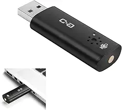 Mini microfone USB para computador atualizado com botão mudo de um toque e indicador de LED, microfone condensador plug-and-play para laptop e desktop, áudio claro para chamadas, reuniões