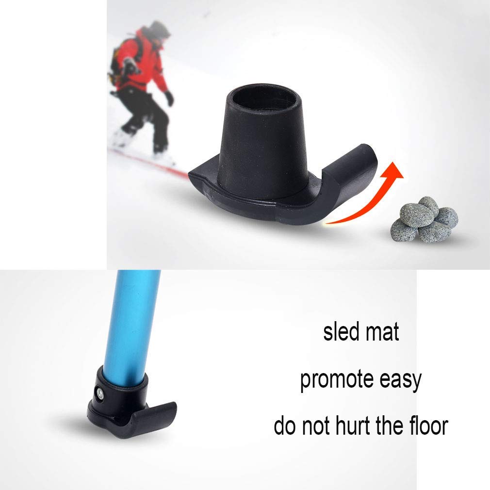 Portable Stand Assist Walker Pieghevole Rolling Walking Frame Aiuto per la Mobilità degli Anziani con 2 Ruote e deambulatore per Tappetino da Sci