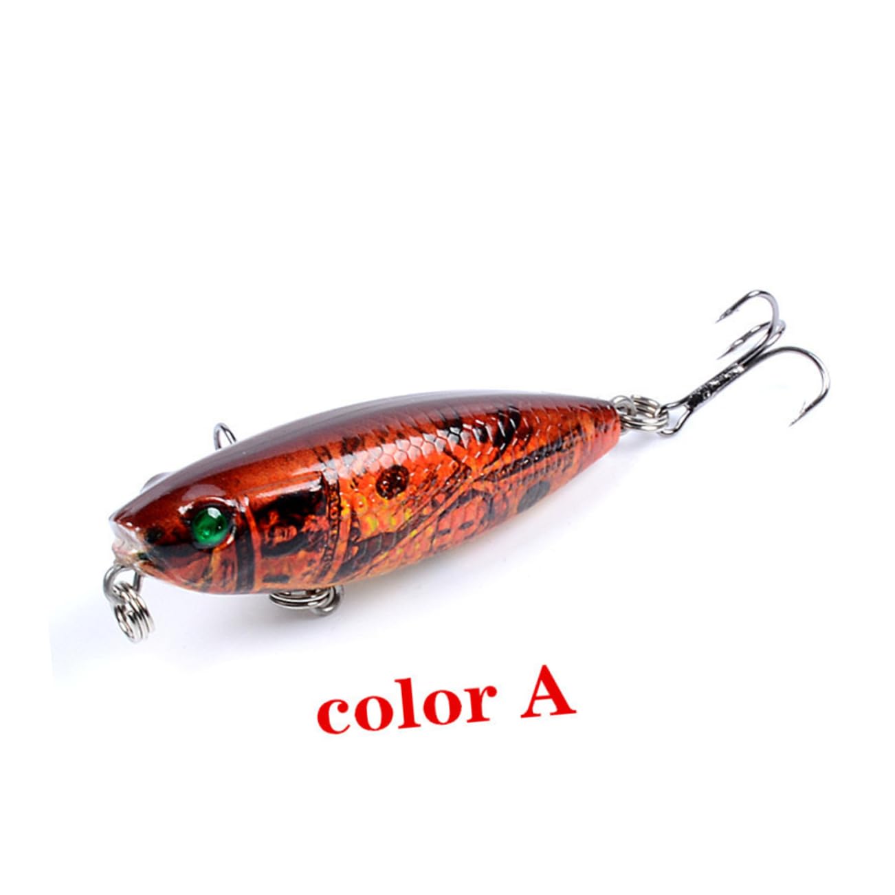 Hemobllo Leurres Flottants Matériel De Pêche Leurres pour Bars Leurres De Pêche Kit De Leurres Durs Crayons Triples Puissants Swimbaits Réalistes Appâts De Pêche Crayon Appâts