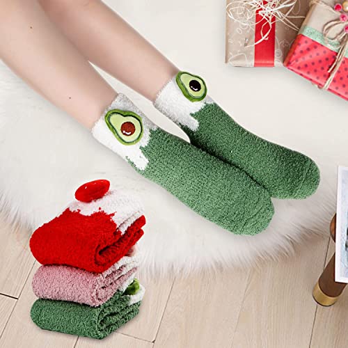 Image of Benefeet Sox Womens Fuzzy Socks Girls Cute Slipper Sock Funny Fluffy Winter Warm Soft Cozy Plush Indoor Sleep Sock