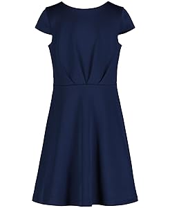Calvin Klein Girls' Sleeveless Party Dress, Fit and Flare Silhouette, Round Neckline & Back Zip Closure