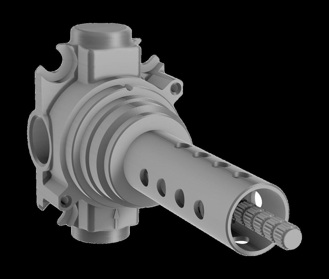 Hansa - Cuerpo Empotrado Llave De Paso+Inversor 2 Vias G 1/2" (02950100)