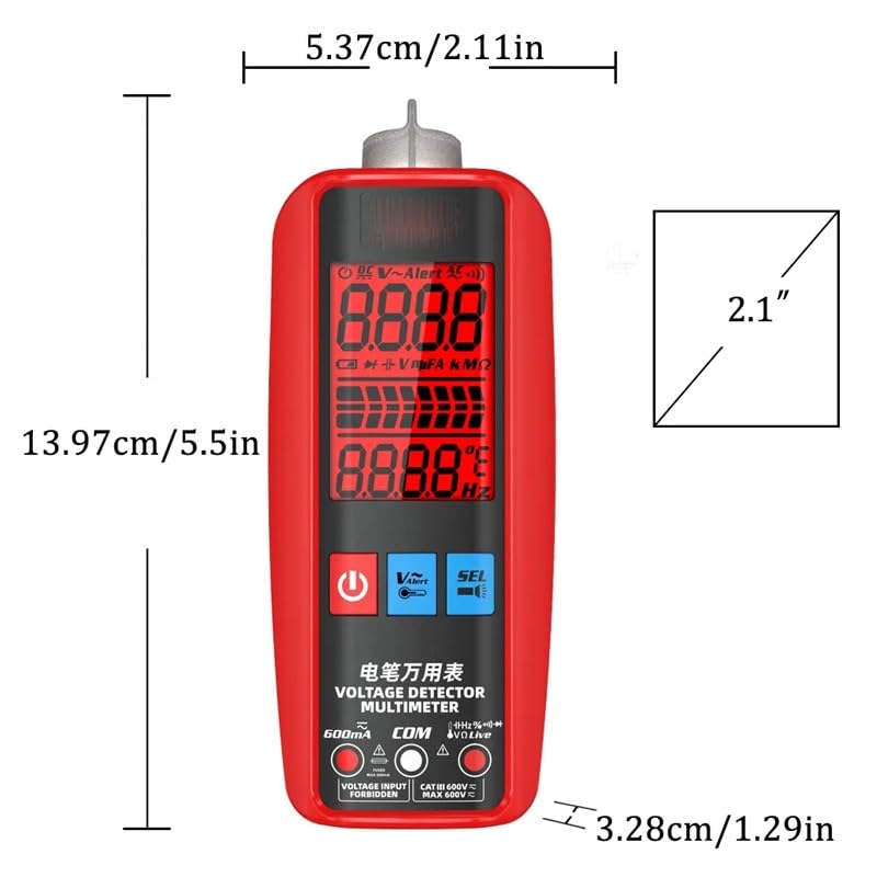 Ammeter Electrician Tester Smart Digital Multimeter Professional Automatic Multitester Electric Test Tool