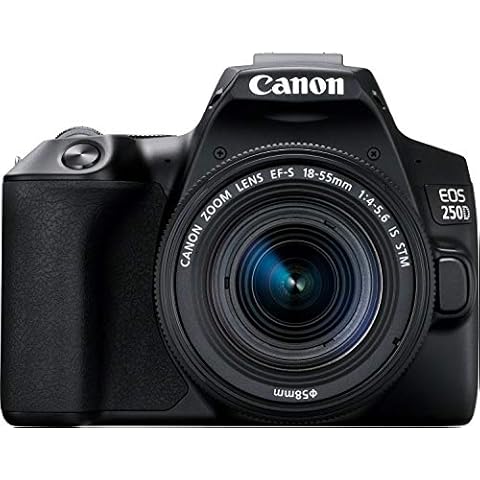 Canon EOS 250D Compact DSLR Camera with Lens Cover
