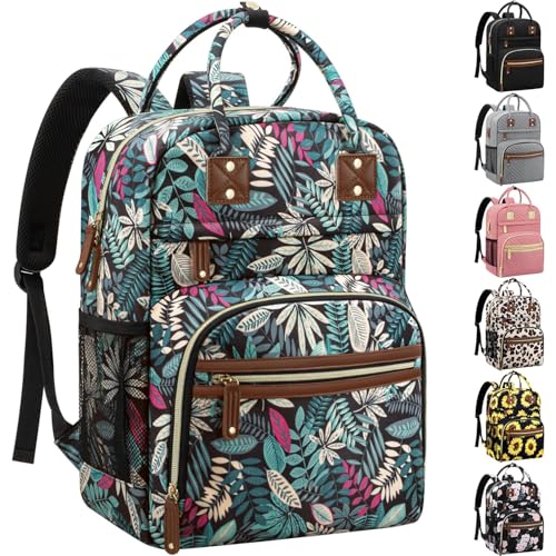 Image of Diaper Bag Backpack Tote for Women Large Capacity, Baby Bag with Insulated Pockets Multifunctional Diaper Bags For Baby Girl Boy Waterproof Baby Bags For Boys Girls Mama Maternity Bag Colorful Leaves