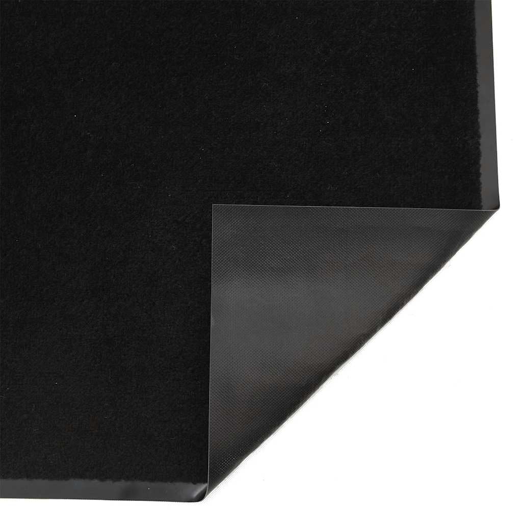vidaXL Fußmatte Schwarz 115x200 cm