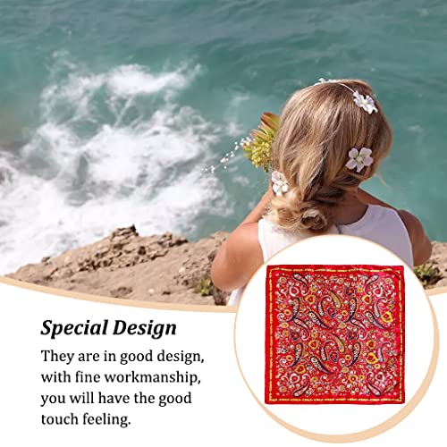 irene inevent Lenço de cabelo feminino lenço de seda leve lenço de cabeça flexível casa de festa, Ve