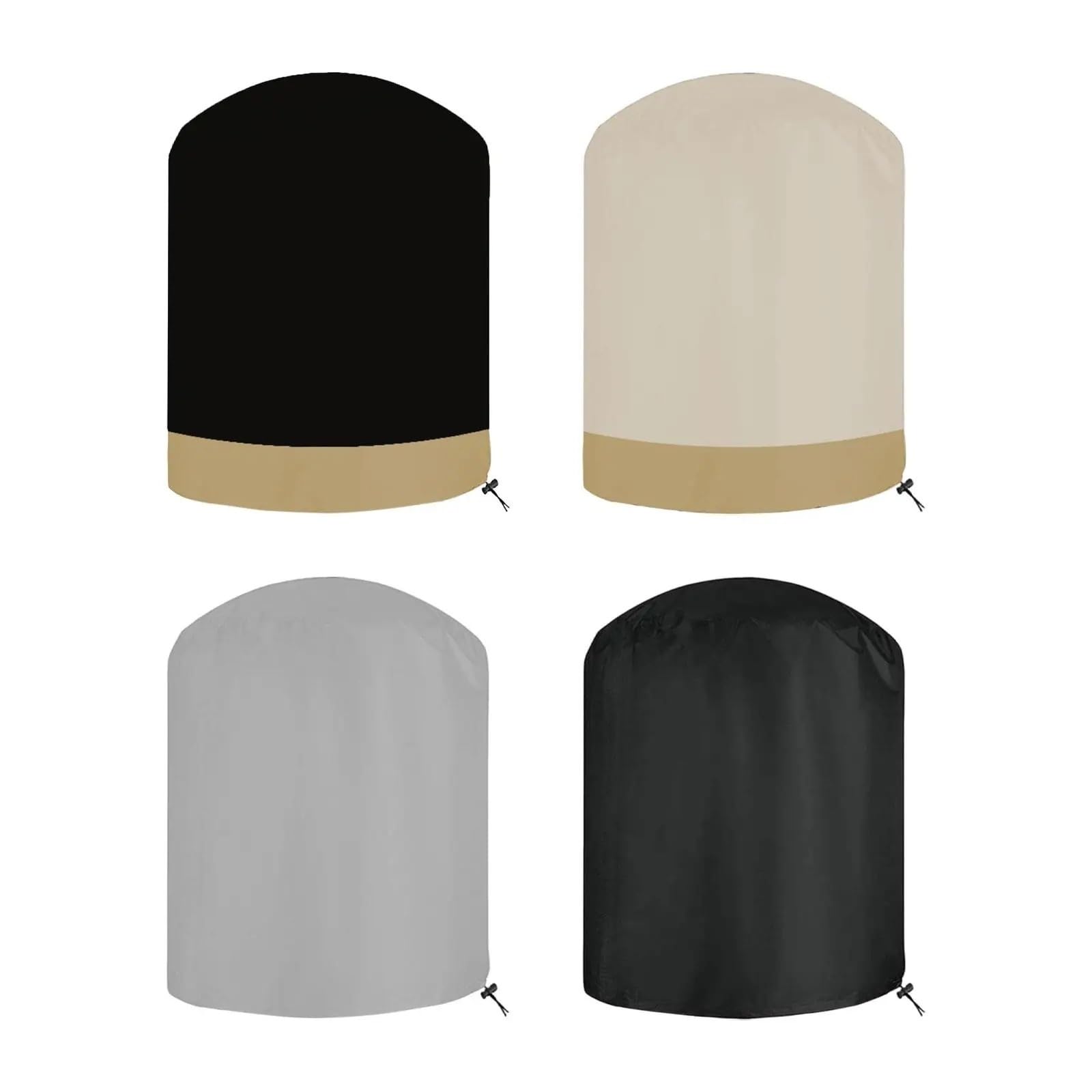 Pokrowiec na grill, Pokrowiec ochronny na grilla, pokrowiec grill ogrodowy, wytrzymały(Black)