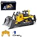 Myste Bulldozer RC radiocomandato, 1:16 2.4 G RC - Carrello per ruota con batteria e cavo di ricarica