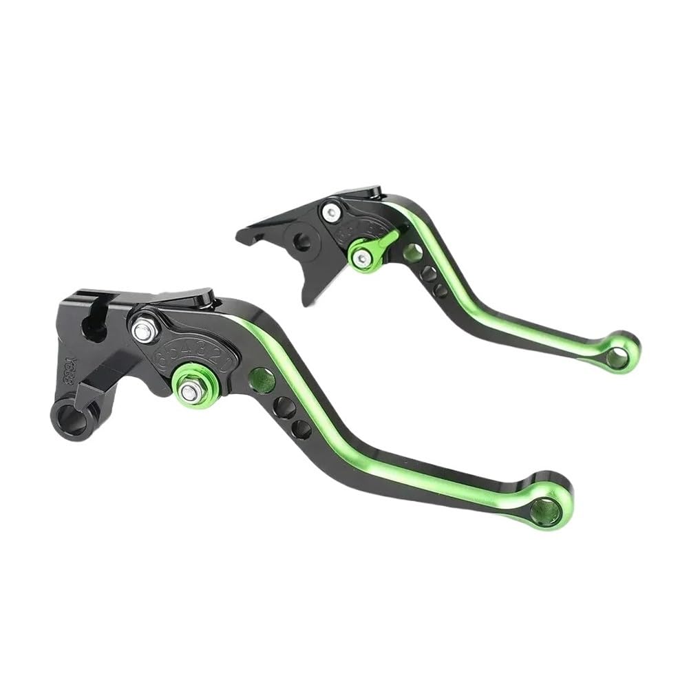 Nhgfdfs Black Green Motorcycle Clutch Brake Lever Short Motorcycle 7/8" 22Mm Adjustable Brake Clutch Levers For Ya&Maha Yzf R1/R6 Fz1 R6s