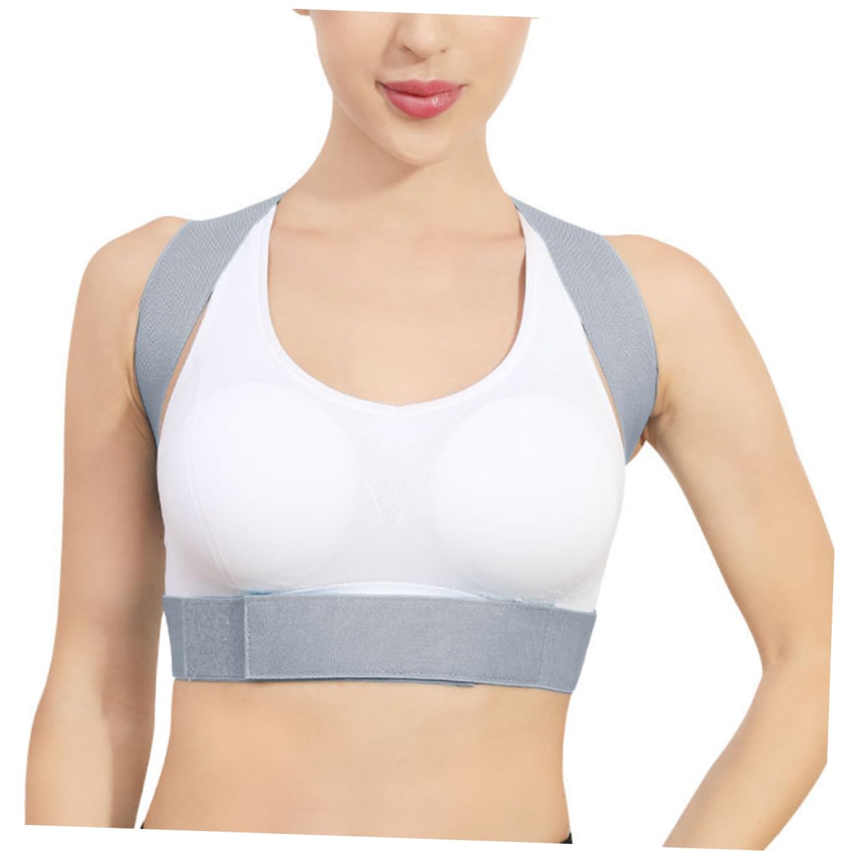 FRCOLOR 1pc Back Shoulder Belt Belts for Men Exercise Belt Belts Posture Belt Humpback Support Belt Belts Mens Belts Humpback Brace Men Belt Posture Support Woman Belts Grey