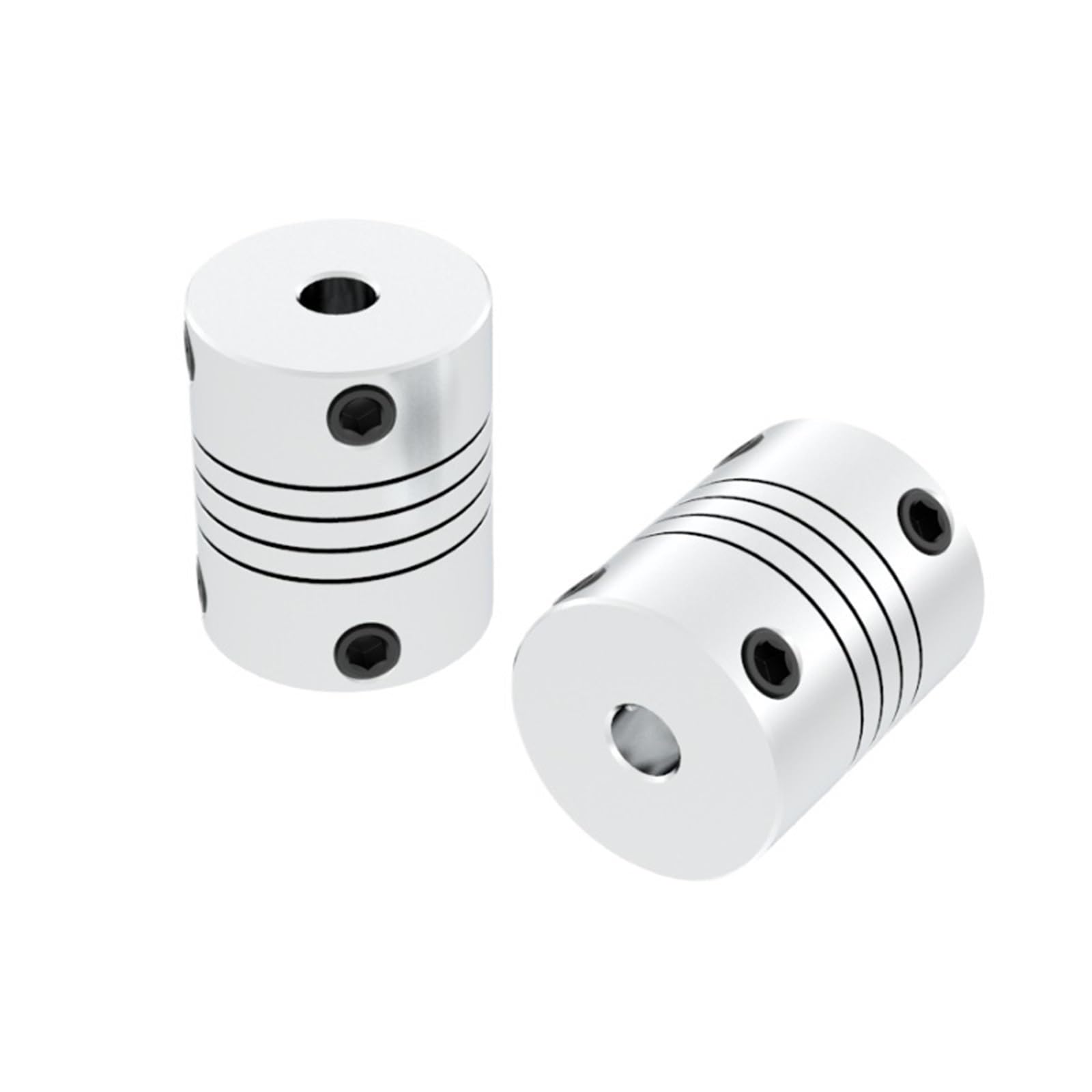 D19L25 Aluminum Z Axis Flexible Coupling 3mm 4mm 5mm 6mm 6.35mm 8mm 10mm for Stepper Motor Coupler Shaft Couplings 3D Printer(6mm to 10mm)