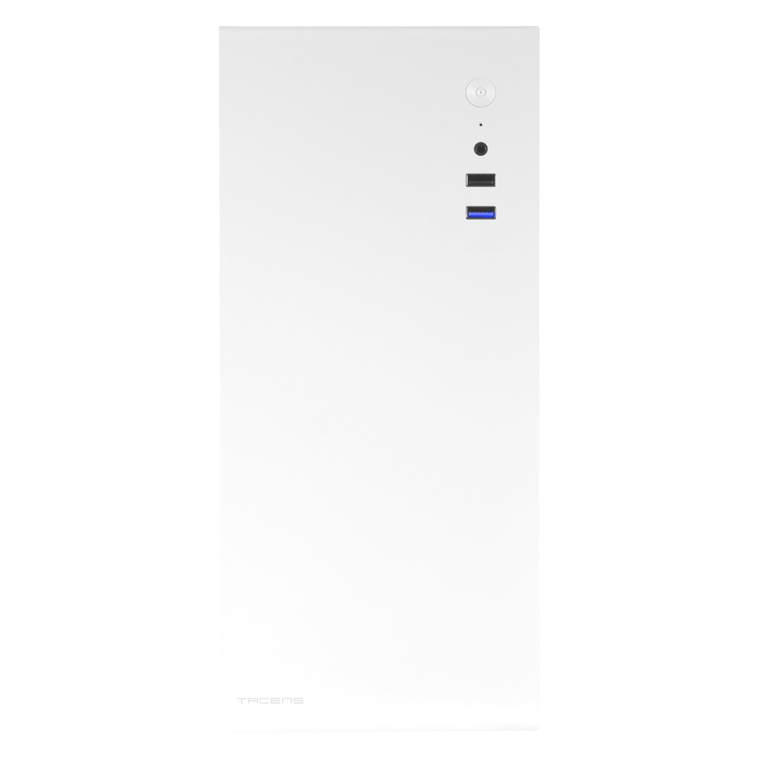 Tacens NOVAX, Caja PC Ultracompacta Micro-ATX, Diseño Totalmente Metálico Ultrarresistente, 1x Ventilador Trasero 80mm, Caja Minitorre con Amplia Capacidad Interna, Blanco