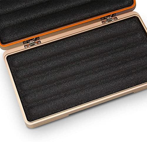 MYSGYH YANGPIN- Cigar Humidor, Personalize Cigar Box, Groomsman Cigar Case, Aluminum Alloy Humidifier Decorative Box (Color : D) BMZDXJG-0 (Color : A) - Image 6