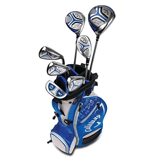 Callaway Golf Xj Junior Golf Set, Level 3, 7 Piece Set, Right Hand, Blue