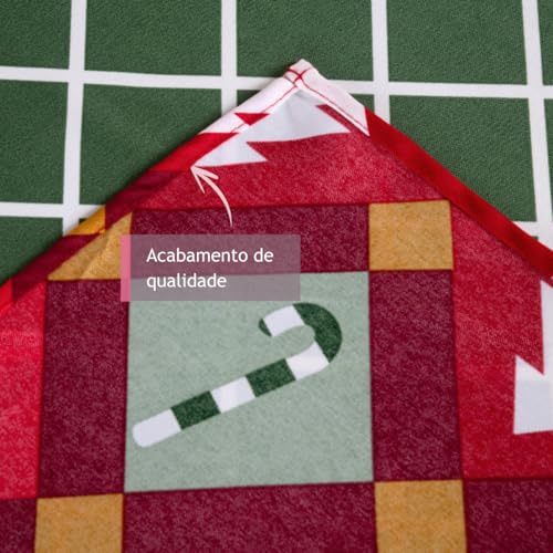 Toalha de Mesa 8 lugares Natal 2,50m x 1,45m Estampa Natalna Moderna e Exclusivas Tecido Oxford Qual