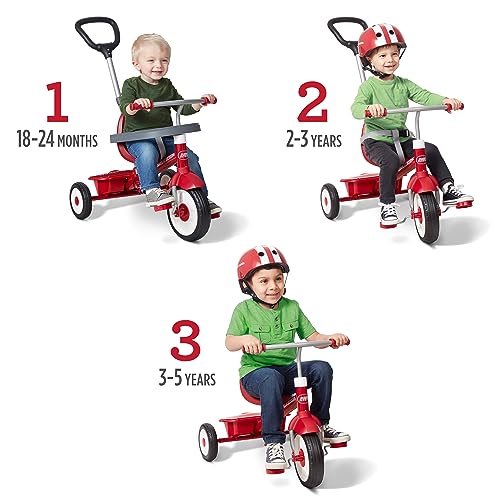 Radio Flyer 3-in-1 Stroll 'N Trike, rotes Dreirad für Kleinkinder, für 1,5–5 Jahre – Bild 3