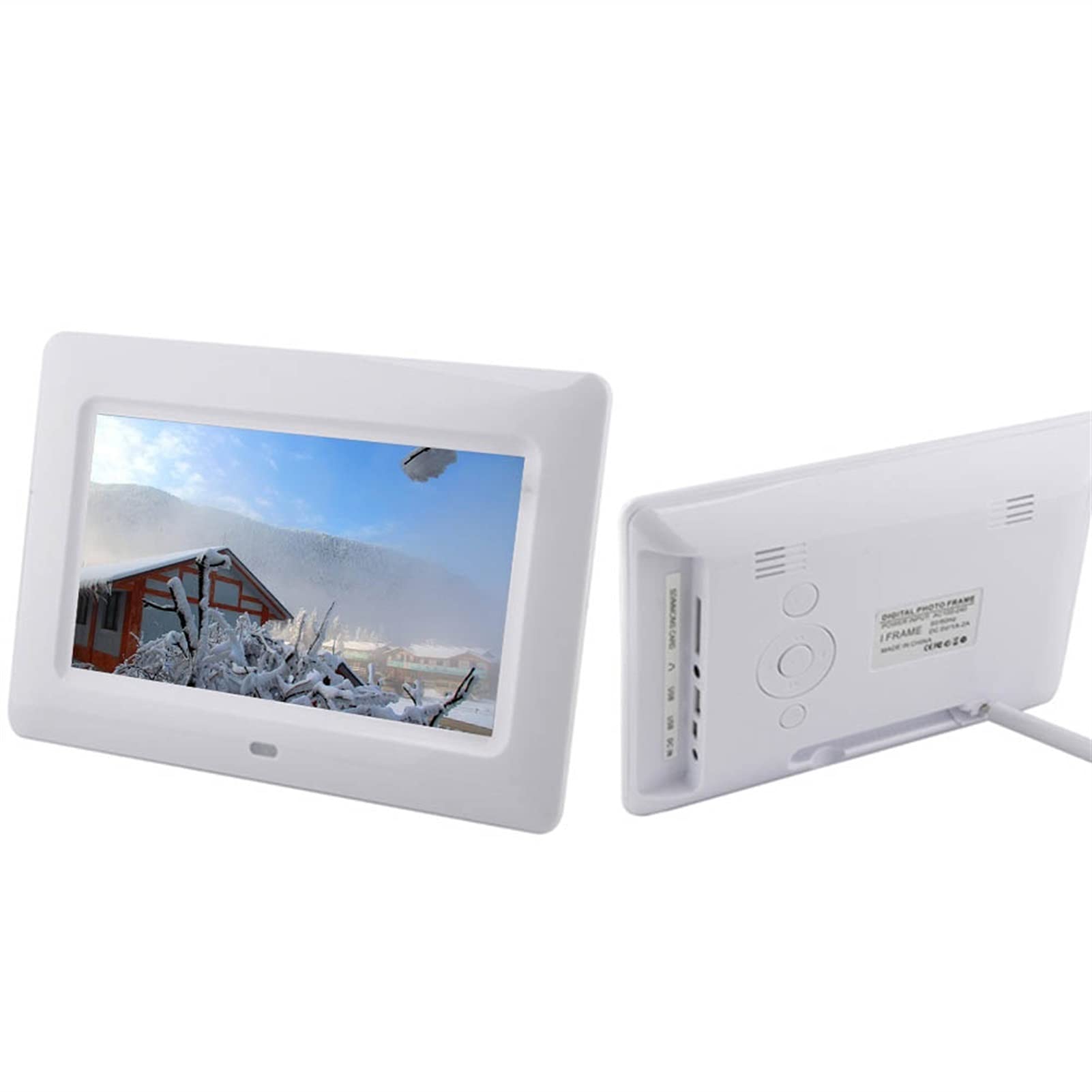 10,1-calowa cyfrowa ramka na zdjęcia LED o wysokiej rozdzielczości, elektroniczny album fotograficzny LCD, urządzenie reklamowe, wielofunkcyjne (kolor: biały)