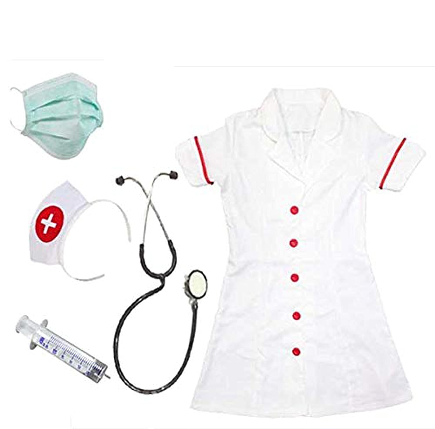 See full amazon price history chart for Dress to Impress NC1002 Unisex Kid Nurse Coat Costumes Dress for Girls Set (Nurse Coat, Headgear, Stethoscope, Injections & Surgical Masks) (2-3 Years) Dress to Impress NC1002 Unisex Kid Nurse Coat Costumes Dress for Girls Set (Nurse Coat, Headgear, Stethoscope, Injections & Surgical Masks) (2-3 Years) (B0CNM3W1TL) Amazon Price History, Amazon Price Tracker
