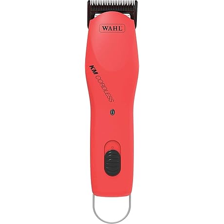 WAHL Professional Animal KM Cordless 2-Speed Detachable Blade Clipper for Dogs, Poppy...