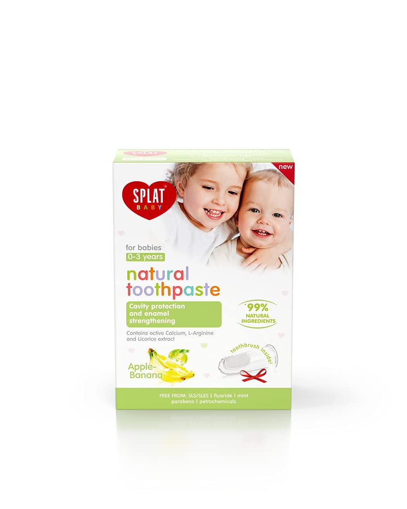 Splat Baby Apple+Banana 0-3 Yaş Diş Macunu+Fırçası