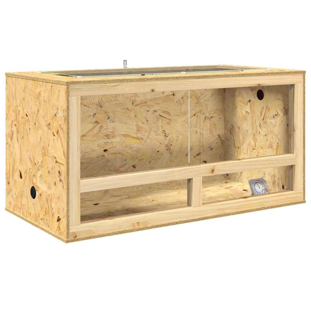 Terrarium Braun 100x50x100 cm OSB Indoor | Terrarien, Reptil Fütterungsbox für Reptilien, Schlangen, Schildkröten, Amphibien