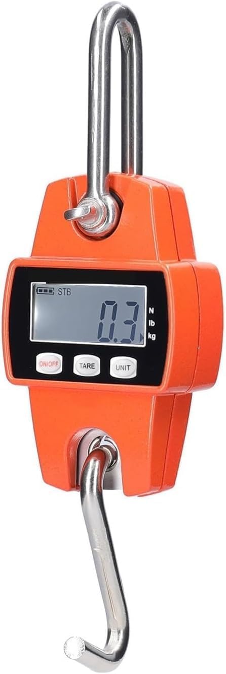 Luggage Scale, Hanging Scale, Weighing Tool Industrial Heavy Duty Weight Stainless Steel Hook Scale LCD Digital Hanging Scale