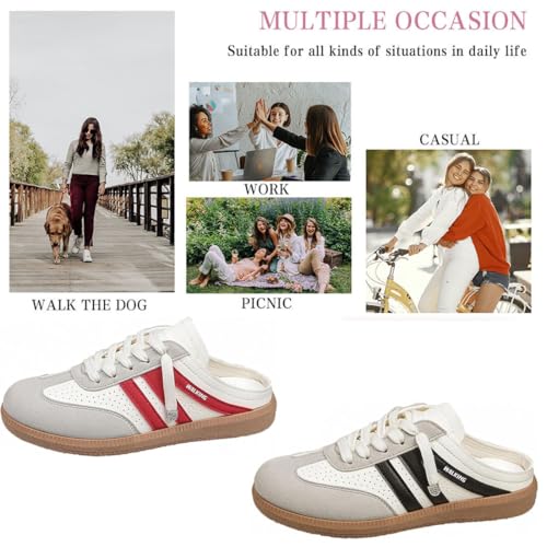 Women's Slip-On Sneakers, Women's Colorblock Sneakers, Lightweight Round Toe Casual Sports Slippers, Casual Slides Comfortable Breathable Sports Shoes4