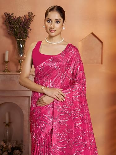 Image of Garden Vareli Art Silk Floral Print Saree