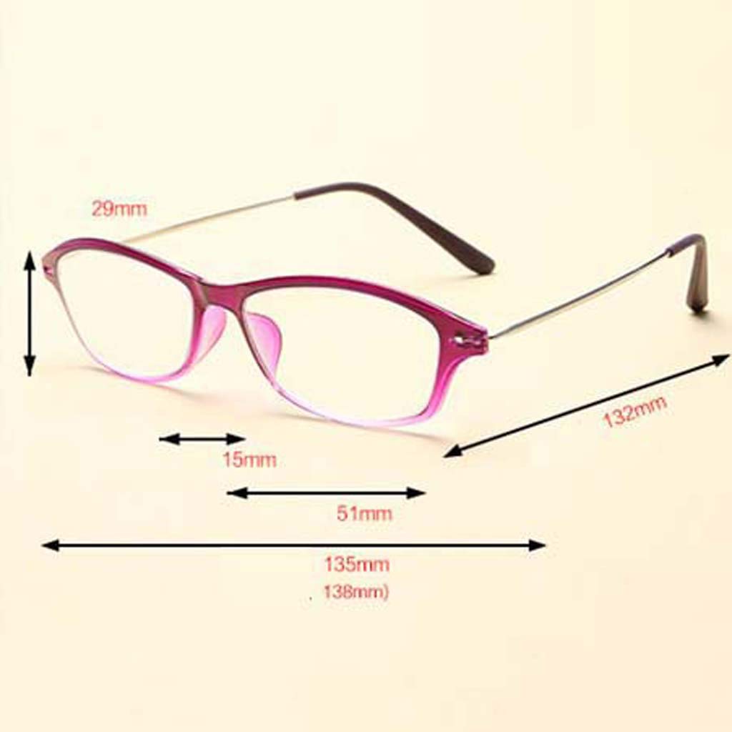Xiaoxu Lunettes presbytes TR90 en résine pour homme et femme - Verres HD - D1.00 - D 3.00 - Pour tous types de visage