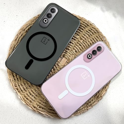 Image of COLORflow Back Cover Compatible with OnePlus Nord CE 4 5G | White Crystal Clear | MAG-Safe | Slim Soft Touch Case with Anti-Slip Grip & Camera Protection
