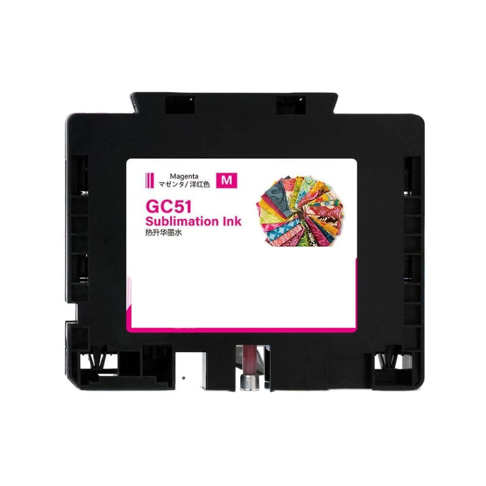 Cartucho de Tinta Compatible con Tinta de sublimación 55 ml BK 45ml CMY con un Chip único Compatible con SG 3210 3210DNW Impresoras de la Impresora(Magenta)