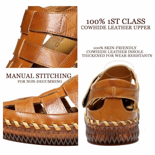 HESBITEUL Mens Sport Sandals Breathable: Outdoor Fisherman Shoes Adjustable for Summer2