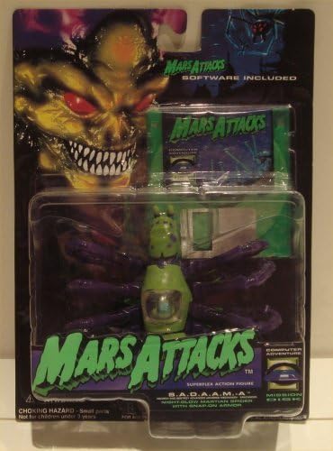 Mars Attacks Superflex Action Figure - S.A.D.A.A.M.A. by Topps