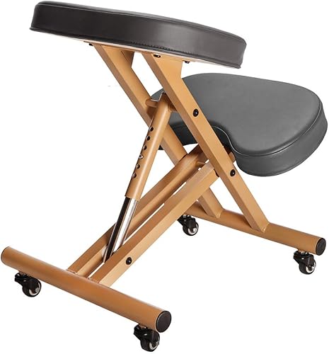 Miniatura 3 de Modern Home Silla ergonómica con ruedas de postura arrodillada - camellonegro