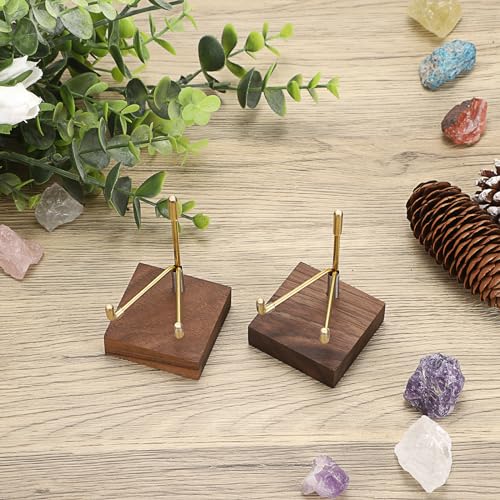 Support fossile corail géode agate coquillage lot de 2 chevalets - 6