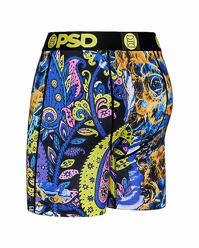 PSD Men's Boxer Briefs - Wild Paisley, 7 Inch Inseam, Moisture-Wicking, 4-Way Stretch, Boxer Briefs for Men, Large2