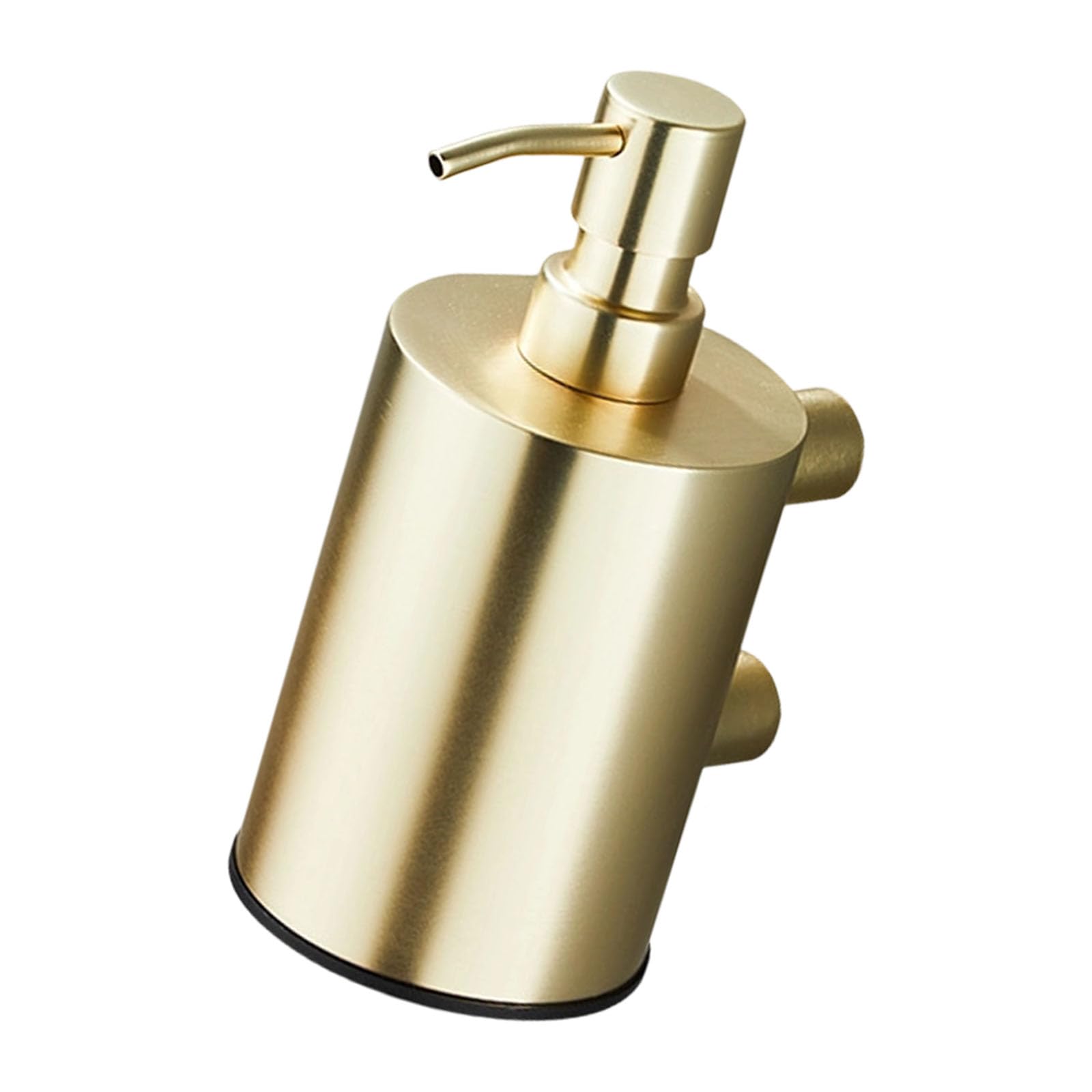 Jiingekk Brushed Gold Rustproof Stainless Steel Soap Dispenser With Space Saving Wall Mount Design Large Capacity Storage For Small Bathrooms Rustless Liquid Soap Dispenser