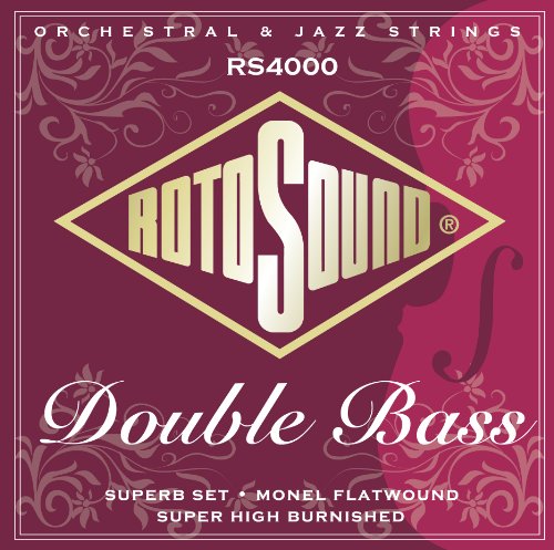 Rotosound Double Bass Jeu de cordes pour basse Nylon/Monel Filet plat - Les Beatles, Paul McCartney, John Lennon, RIngo Starr, George Harrison Rotosound Double Bass Jeu de cordes pour basse Nylon/Monel Filet plat