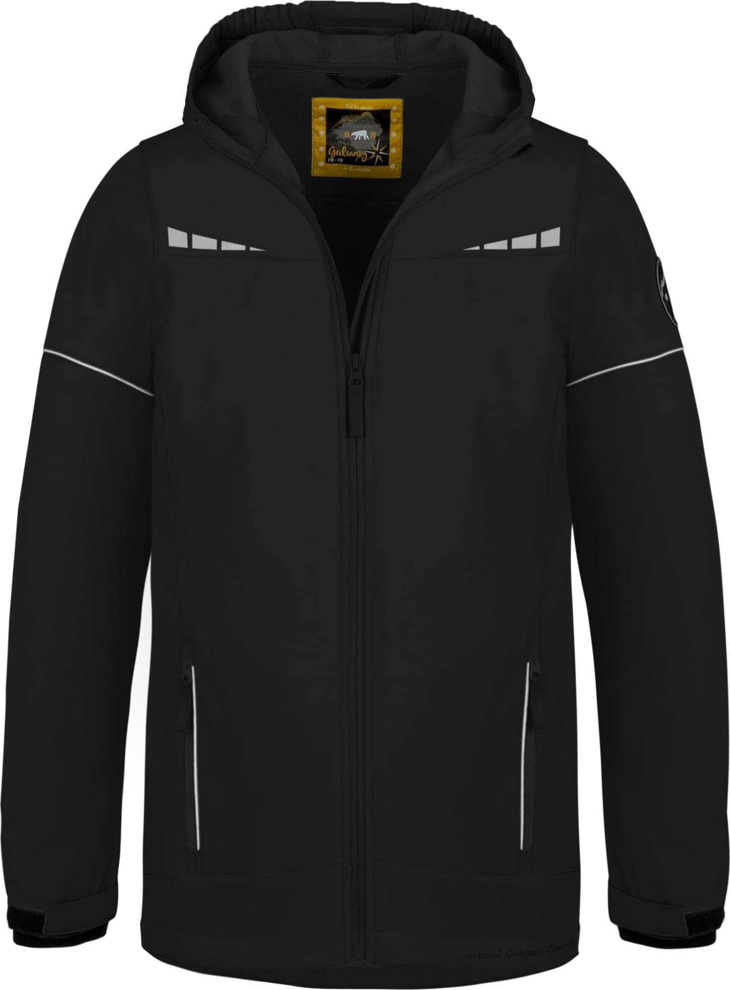 normani Kinder Winterjacke Wasserdichte Softshelljacke Skijacke Übergangsjacke Outdoorjacke mit Kapuze für Junge und Mädchen - Wassersäule: 11.000 mm