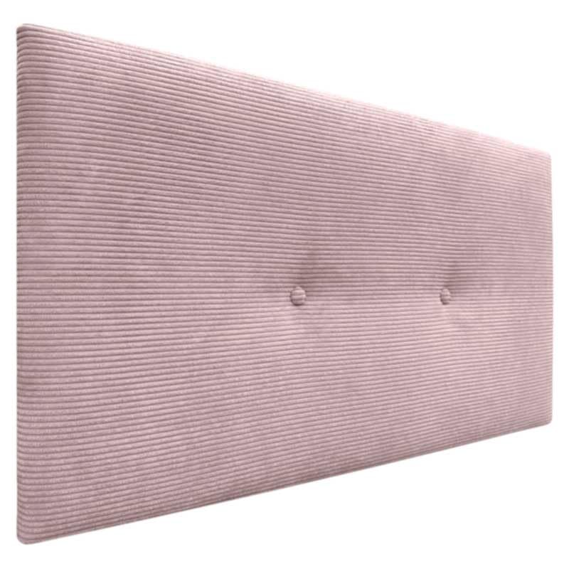 DHOME Cabecero de Pana Liso con Botones Alta Gama Moderno Cabezal Tapizado Cama Lujo Dormitorio Acolchado (Rosa Palo, 105 cm)