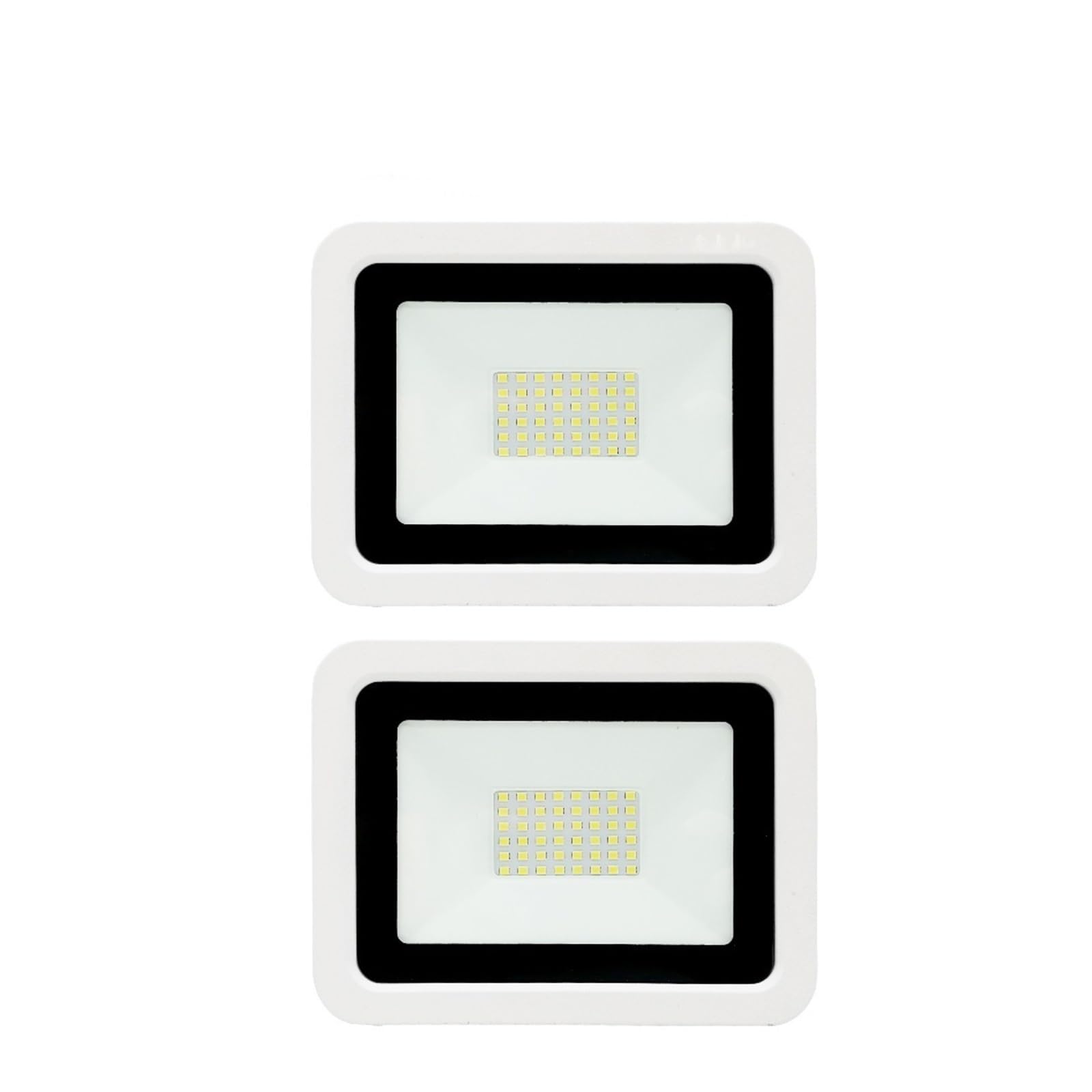 LLOOPK LED Flood Light, 2pcs/lot LED Floodlight 30W 50W 100W Reflector Spotlight Outdoor IP68 Waterproof Flood Light(Cold White,50W)