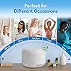 ASAKUKI 500ml Premium Essential Oil Diffuser with Remote Control, 5 in 1 Ultrasonic Aromatherapy Fragrant Oil Humidifier Vaporizer, Timer and Auto-Off Switch (White) #5